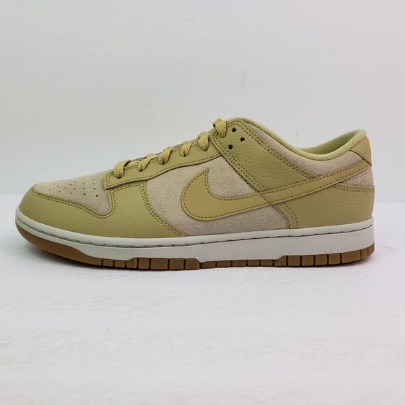Nike Dunk Low Khaki Gum Mens Size 10.5 Womens Sz 12 Rattan Wheat Grass Shoes main image 9